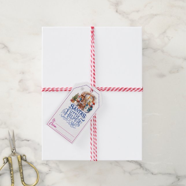 Charming snowman Christmas gift tags (With Twine)