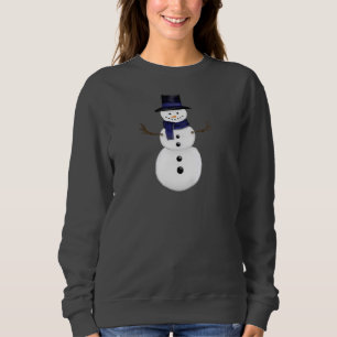 Charming Snowman Women's Dark Grey Sweatshirt