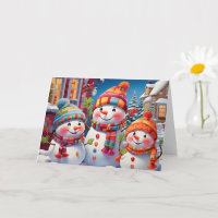 Charming Snowmen Family Festive