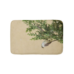 Charming Sparrow Bird Photograph Bath Mat