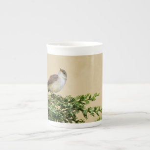 Charming Sparrow Bird Photograph Bone China Mug