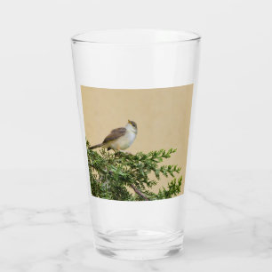 Charming Sparrow Bird Photograph Glass