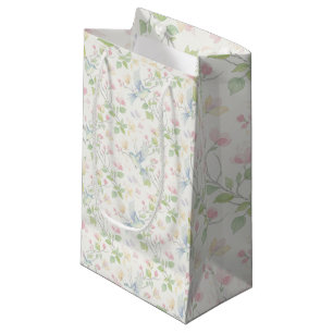 Charming Spring Bird and Floral Small Gift Bag