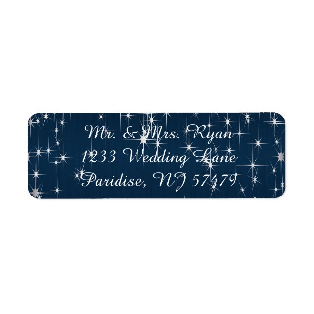 Charming Star Struck Wedding | Navy Blue (Front)