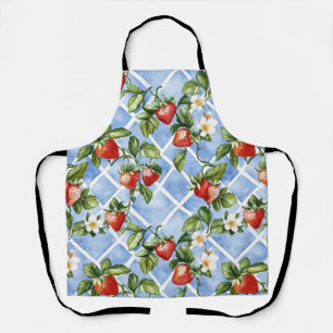 Charming Strawberry & Leaf Pattern – Vintage (2) Apron