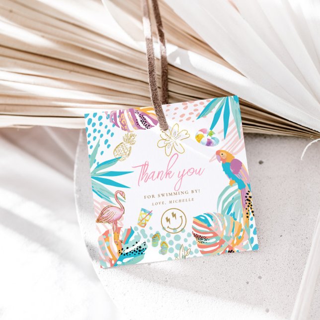 Charming Tropical Party Favour Tags (Creator Uploaded)