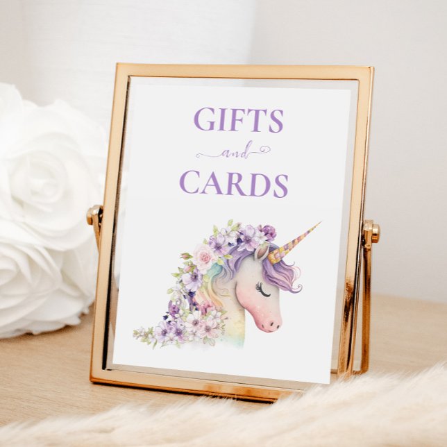 Charming Unicorn Gifts Sign (Creator Uploaded)