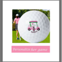 Charming Unique Golf Cart Clubs Monogram Name