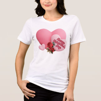Charming Valentine's Day T-Shirt Design for Couple Tri-Blend Shirt