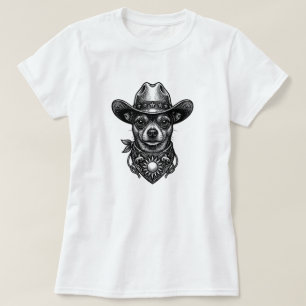 Charming Vintage Cowboy Chihuahua T-Shirt