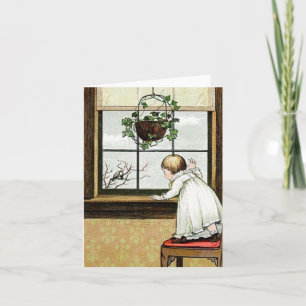 Charming Vintage Naughty Kid Notecard