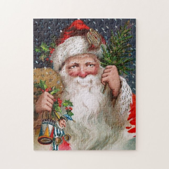 Charming Vintage Santa Claus Jigsaw Puzzle (Vertical)