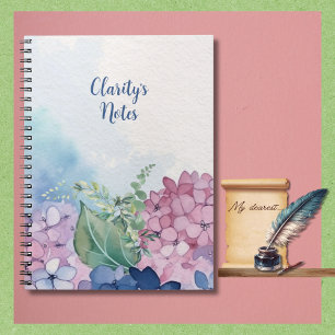 Charming Watercolor Floral Motif Notebook