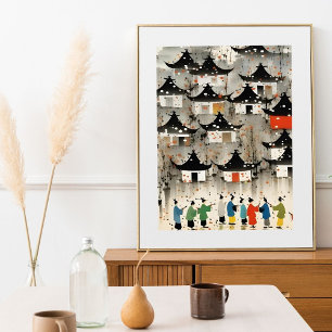 Charming Watercolor House Print – Cosy Home Art