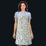 Charming Watercolor Teapots Tea Pattern Unique Apron<br><div class="desc">This hand made pattern makes an awesome apron. Change the background colour or add your own texts. Check out my shop for more or let me know if you'd like something custom!</div>