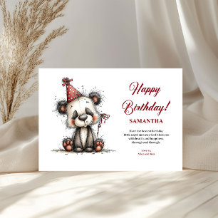 Charming whimsical animals birthday fun kids 