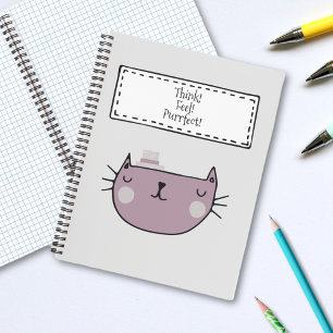 Charming Whimsical Cat Lover's Purrfect Notebook