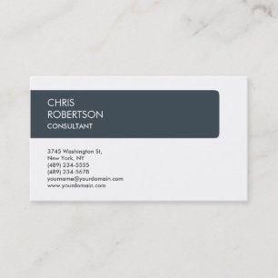 Charming White Charcoal Attractive Business Card