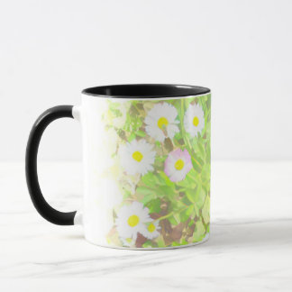 Charming Wild Daisy Field Two-Tone Combo Mug