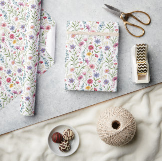 Charming Wildflower Wrapping Paper