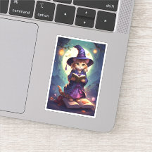 Charming Witchy Cat Artwork