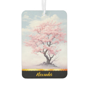 Charming with a cherry blossom tree car car air freshener