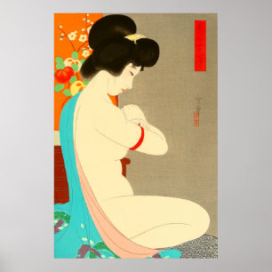 Charming Woman Morikane 1931 Japanese Art Poster
