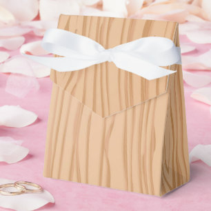 Charming Wood Pattern Celebration Tent Favour Box