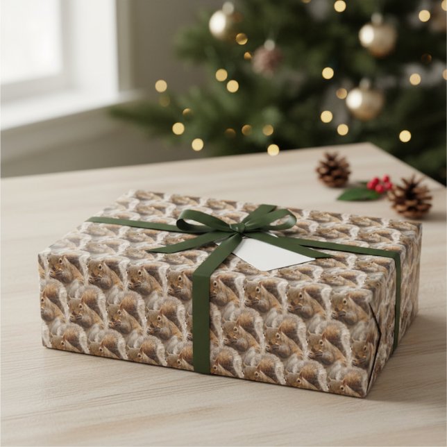 Charming Woodland Squirrel Gift Wrap (Charming Woodland Squirrel Gift Wrap)