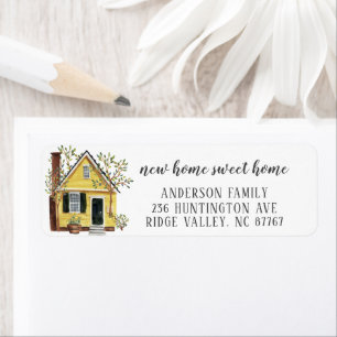 Charming Yellow House Home Sweet Home Address 