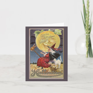 Charms of the Witching Hour Halloween Vintage Card