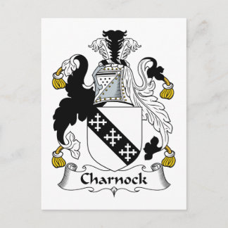 Charnock Family Crest Postcard