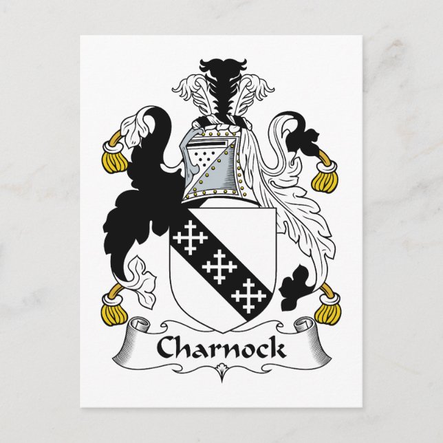 Charnock Family Crest Postcard (Front)