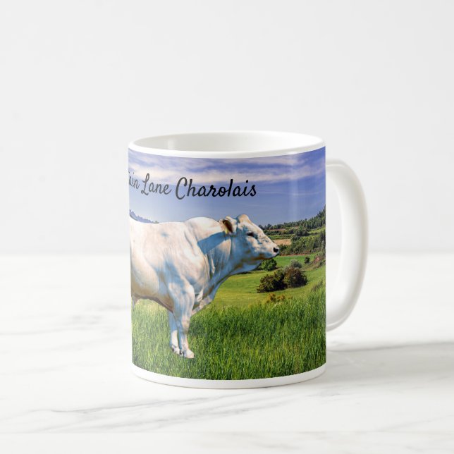 Charolais Bull  Coffee Mug (Front Right)