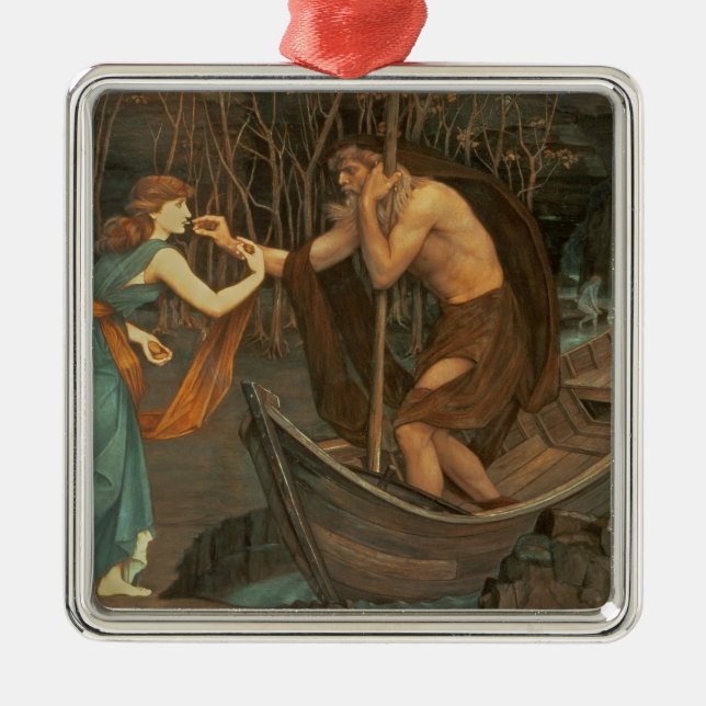 Charon and Psyche Metal Tree Decoration (Front)