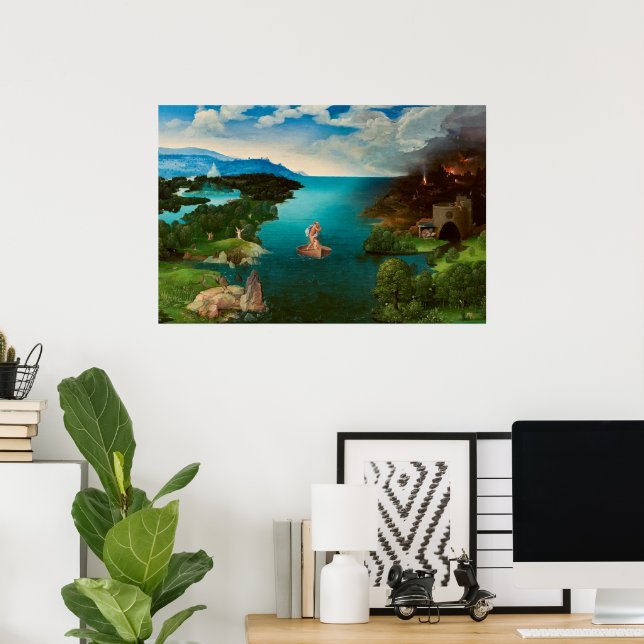 Charon Crossing the River Styx by Joachim Patinir Poster (Home Office)