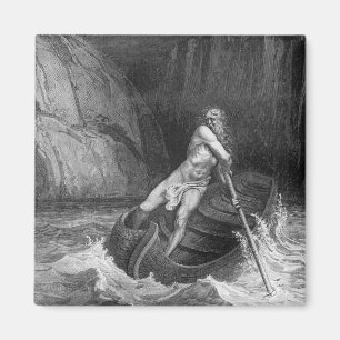 Charon, the Ferryman of Hell Magnet