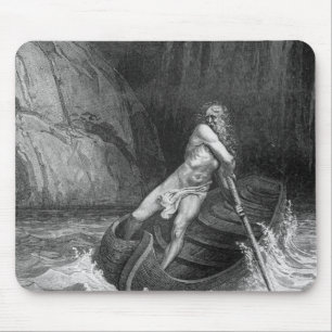 Charon, the Ferryman of Hell Mouse Pad