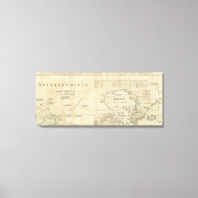 Chart containing part of the Icy Sea Canvas Print (Front)