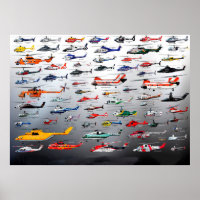 Chart list of Helicopters Poster
