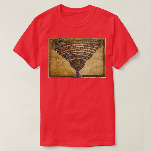 Chart of Hell between 1480 and 1490 by Sandro Bott T-Shirt (Design Front)