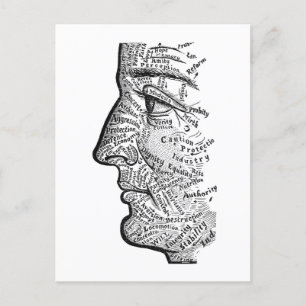 "Chart of the Face" Postcard