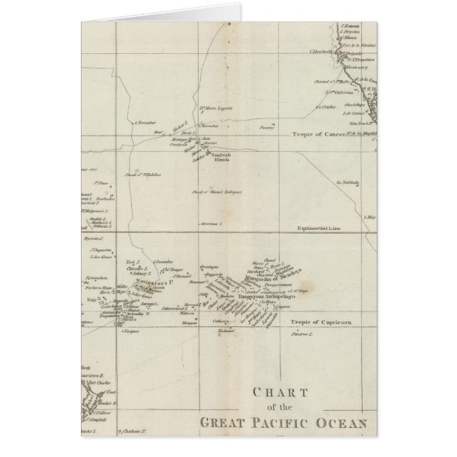 Chart of the Great Pacific Ocean (Front)