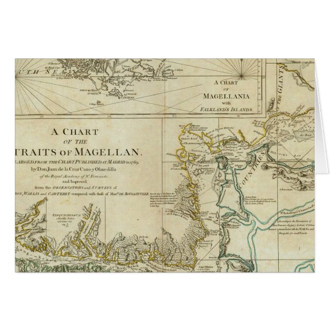 Chart Of The Straits Of Magellan (Front Horizontal)