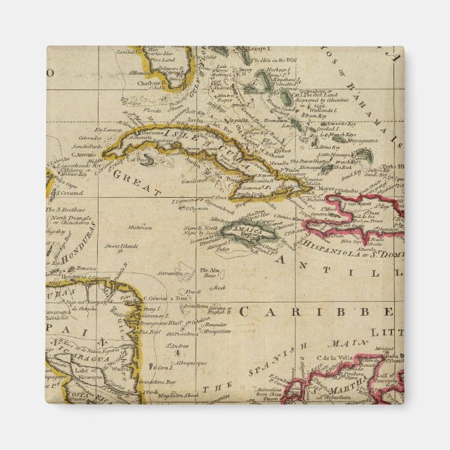Chart of the West Indies 3 Magnet (Front)