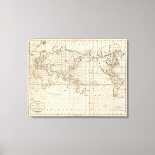 Chart of the World Canvas Print