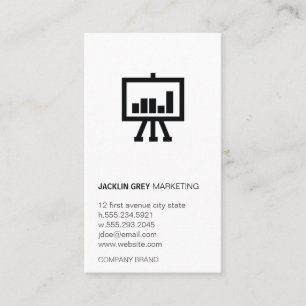 Chart with Logo Business Card