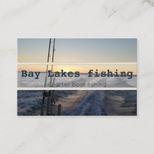 Charter boat fishing business cards