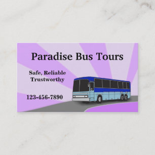 Charter Bus Business Card