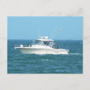 Charter Fishing Boat Postcard